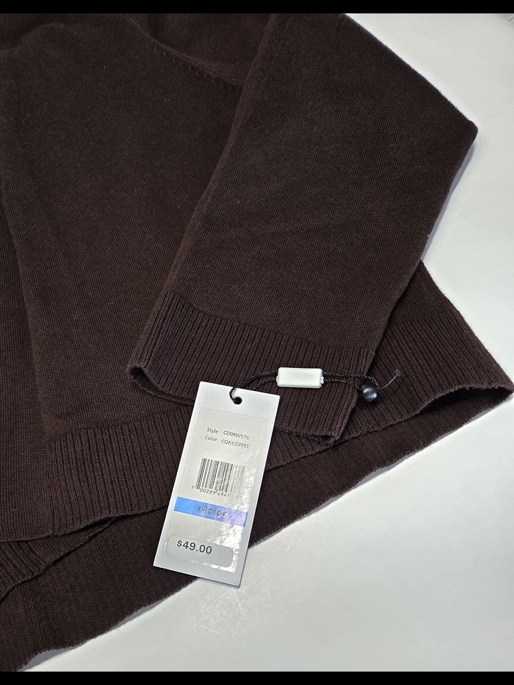 Calvin Klein Women's Dark Brown Open-Front Cardigan, Cropped Short Bolero Style - Picture 7 of 11